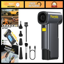 Electric Air Duster with Powerbank, Cordless Compressed Air Blower - Grey picture