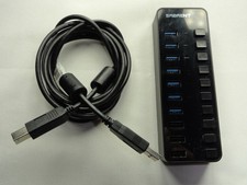 Sabrent HB-B7C3 60W 7-Port USB 3.0 Hub + 3 Smart Charging Ports with Power... picture