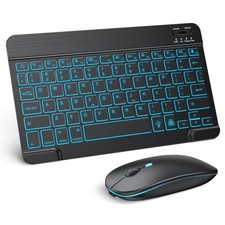 TECURS Bluetooth Keyboard and Mouse Combo for iPad - Rechargeable Wireless Keybo picture