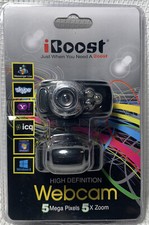 NEW iBoost High Definition Webcam 5 Megapixel 5x Zoom w/ Microphone Model 70180 picture