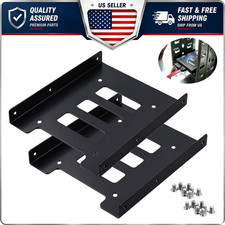 2.5 to 3.5 Inch SSD HDD Metal Mounting Bracket Hard Drive Adapter Dock Tray picture