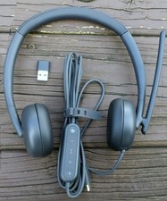 Dell WH3024 Wired Headset with Built-in Microphone In Black/Gray picture