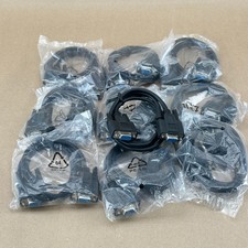 Lot of 10 DB9 Female to Female 3ft RS232 Serial Cables Straight Through New picture
