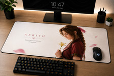 Aerith Final fantasy VII XXL Gaming Mouse Pad desk mat cloud Tifa Sephiroth picture