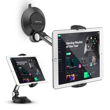 AboveTEK iPad Suction Mount, Phone Tablet Stand 4.5 x 5.5 x 1.5 inches, Black picture