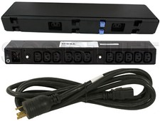 Dell AP6021 20A PDU 200-240VAC 1Ø 13x C13 Outlets 1T891 with L6-20P to C19 Cable picture