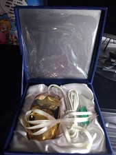 Vintage Wallace Silversmiths Gold Plated PS/2 Mouse 14526 Box Velvet Case picture