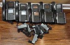 Lot of 10 Polycom VVX 410 IP Phones w/Stands picture