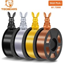 TECBEARS 4KG Silk PLA+ Filament 1.75mm Shiny Silk 3D Printer PLA Filament Neatly picture
