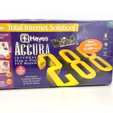 1990s Hayes Accura 336 INT PNP Fax Modem 288 v.34 Internal Plug~N~Play NEW Vtg picture