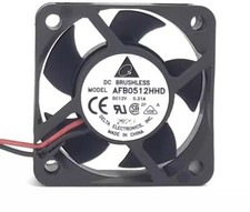 Delta AFB0512HHD 5020 12V 0.21A 50*50*20MM 2-Wire Cooling Fan picture