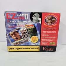 Vintage Ezonics EZCam III USB Model EZ-306 Beige 3-in-1 PC Web Camera Open Box picture