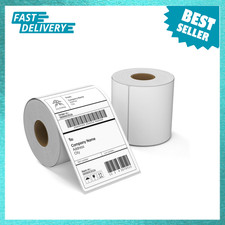 Thermal Shipping Labels 4x6 Inches BPA Free Water Oil Scratch Resistant 2 Rolls picture
