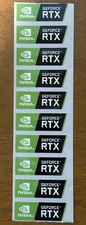 10 pcs Stickers For Nvidia GeForce RTX Case Sticker Logo. 35mm X 12mm picture