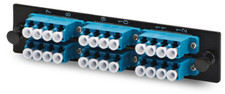 24 Port LCUPC Fiber Adapter Panel Holds (6)QUAD Singlemode LC Adapters LGX Style picture