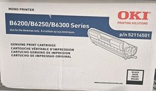 OKI Factory Sealed Genuine Black Toner Cartridge OKI Data B6200 B6250 B6300 picture