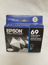 Genuine Epson 69 Black Ink Cartridge 05/2016 picture