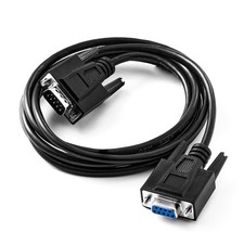 Straight Through DB9 RS232 Serial Cable, 6ft Male to Female 9 Pin Straight Throu picture