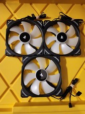 3 X Corsair ML140 PRO RGB Black Premium PC Case Fans - New NEVER USED  picture