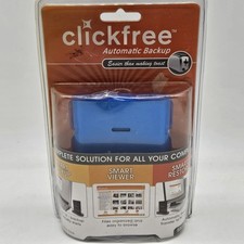 Clickfree Automatic Back Up Drive HD527 500GB Portable Backup Drive Blue NOS picture