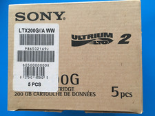 10 Sony LTO Ultrium 2 200Gb/400Gb Data Tape Cartridges  LTX200G New sealed picture