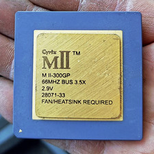 cyrix MII-300GP 66MHZ BUS 3.0X cpu  2.9v voltage version. High collector's value picture