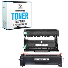 CMYi Compatible Black Toner Cartridge Lot fits Brother TN760 and DR730 picture