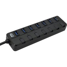 Adesso 7-Port USB 3.0 Hub with Individual Power Switch & Power Adapter picture