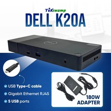 Genuine Dell WD19TBS K20A Docking Station Thunderbolt 3 USB-C with 180W ADAPTER picture