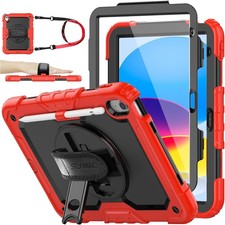 SEYMAC stock Case for iPad 11-inch 10th Gen-BLACK/RED picture