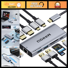 10-in-1 USB C Docking Station, Dual Monitor Hub with 2 HDMI Ports, Fast Data Tra picture
