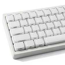 119Key MAO Profile White Cute Cat Jelly SidePrint Translucent Keycaps picture