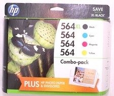 NEW Genuine HP 564XL Black & Color Combo-Pack Ink for 3520, 3521, 3522,EXP 12/16 picture