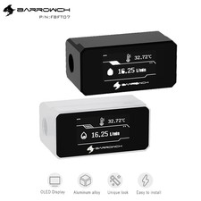 Barrowch  POM OLED Digital Display Water Temperature & Flowmeter Meter FBFT07 picture