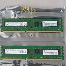 Micron 8GB (2x4GB) DDR3 PC3-12800U DIMM RAM MT8JTF51264AZ-1G6E1 698650-581 picture