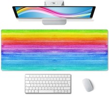 Large Gaming Mouse Pad - XL Desk Mat for Keyboard Mice - Extended Long Thin R picture