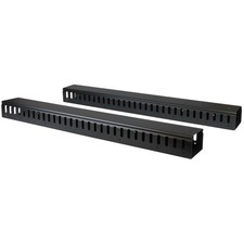 StarTech CMVER40UF 6Ft Vertical Cable Organizer w Finger Ducts 40U Rack Cabinet picture