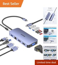 Versatile USB C Dock with Triple Display & 100W Power Delivery for Creative Pros picture