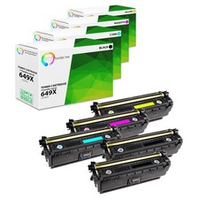 TCT 5PK 649X 648A Toner Set CE260X CE261A CE262A CE263A For HP LJ CP4525 picture