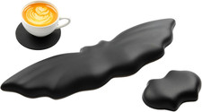 Goth Keyboard Wrist Rest Set Soft Leather Halloween Bat Mouse Pad Non Slip picture