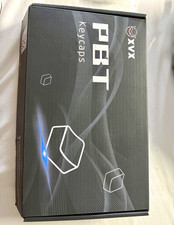 XVX PBT Japanese Keycaps Set 132-Key, Black & White Replacement Keycaps picture