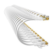24 Pack 0.5Ft Cat6a Patch Cables Slim Flexible Ethernet Cable 10G 550MHZ picture