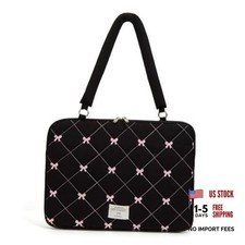 Cute Bow Laptop Case Coquette 13-15 Inch Puffy Laptop Sleeve 13-14inch Black picture