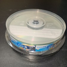 Philips CD-R 10 Pack 700MB 80-Minute 52x Speed/ Brand New Factory Sealed  picture