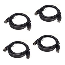 Amphenol 6' USB 3.0 Cable 6 Feet (Lot of 4) USB-A Male to USB-B Male AST RUB3... picture