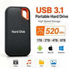 4TB Portable External SSD Solid State Drive USB Storage for PC Mac Laptop Phone picture