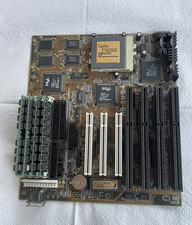 Vintage Retro Gaming ABit AB-SM5-A Motherboard w/ Processor, Memory cards picture