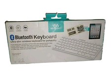 Bluetooth Keyboard Merkury Innovations Slim Wireless Travel Keyboard White (ZW) picture