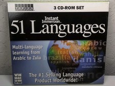 Instant Immersion 51 Languages Deluxe Edition (CD-ROM, 3 Discs) B208 picture