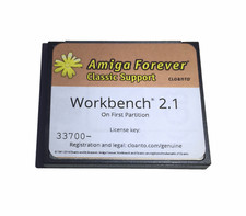 Amiga Workbench System 2.1 on 4GB CF Card for 500 600 1200 Hard Drive picture